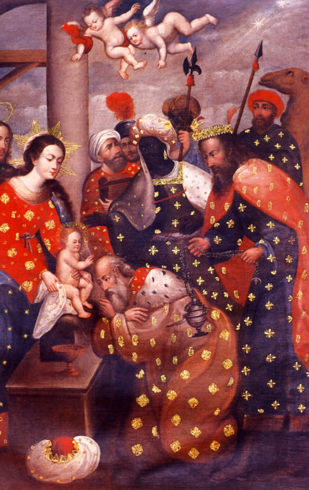 the adoration of the magi cuzco school, Marcos Zapatra